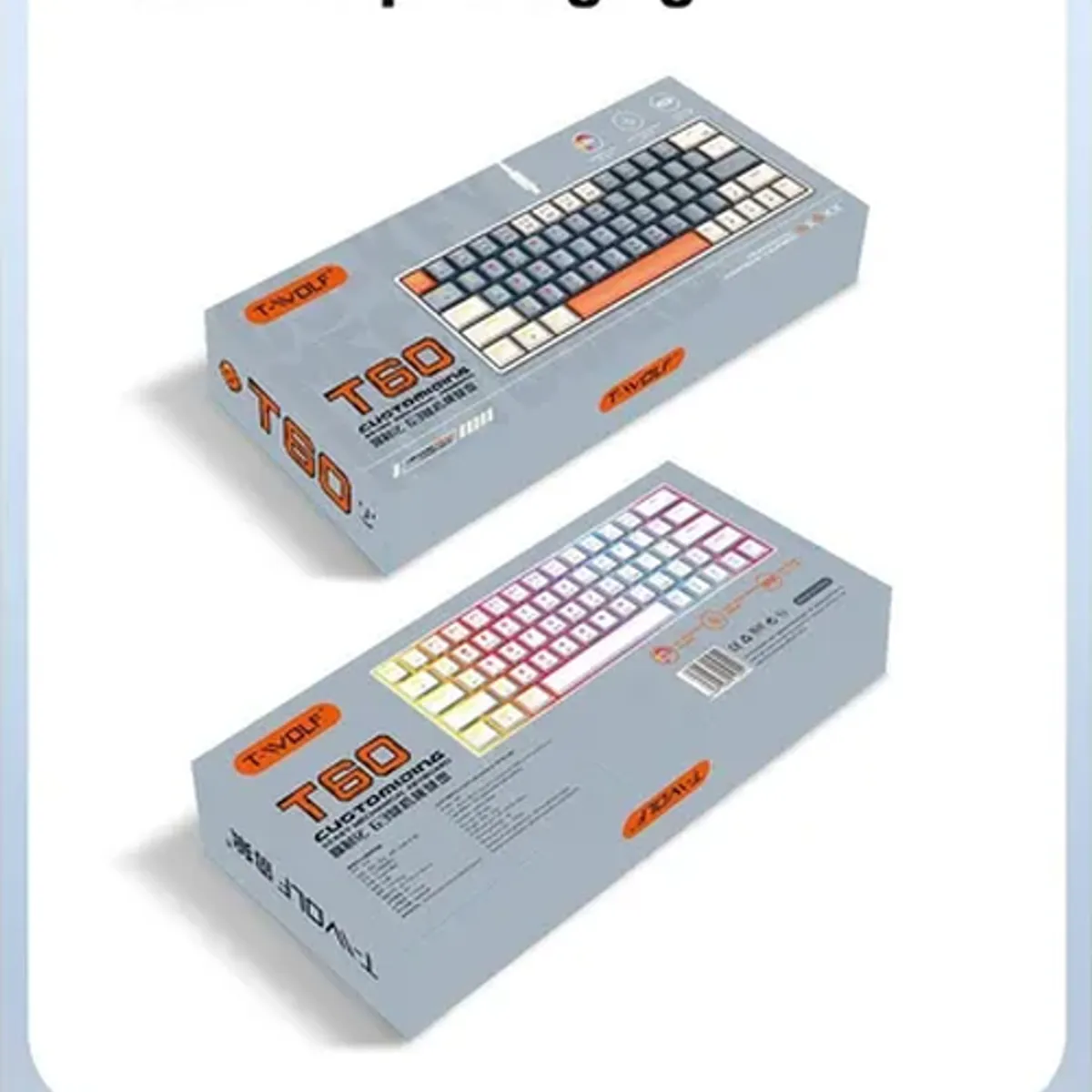 GENERICO - Teclado mecánico gamer 60% machenike rgb