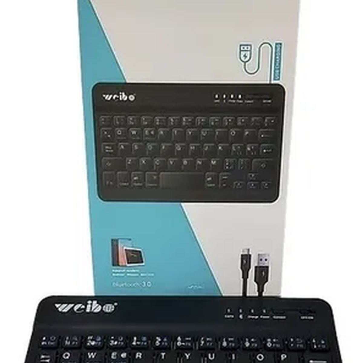 GENERICO - Mini teclado inalámbrico weibo bluetooth