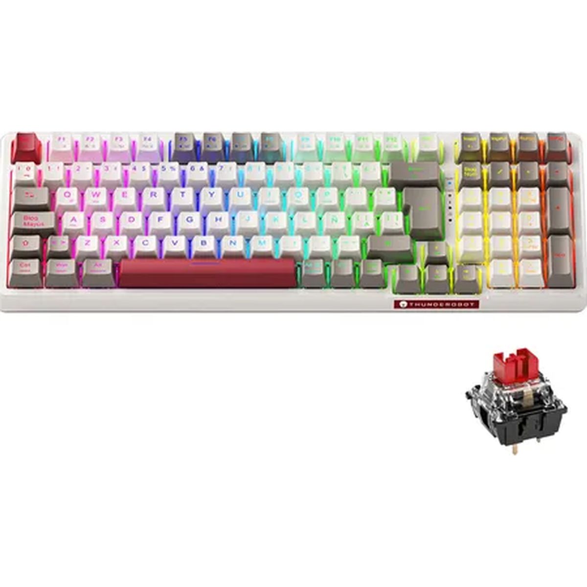 GENERICO - Teclado mecánico thunderobot k98 gasket rgb hot swap