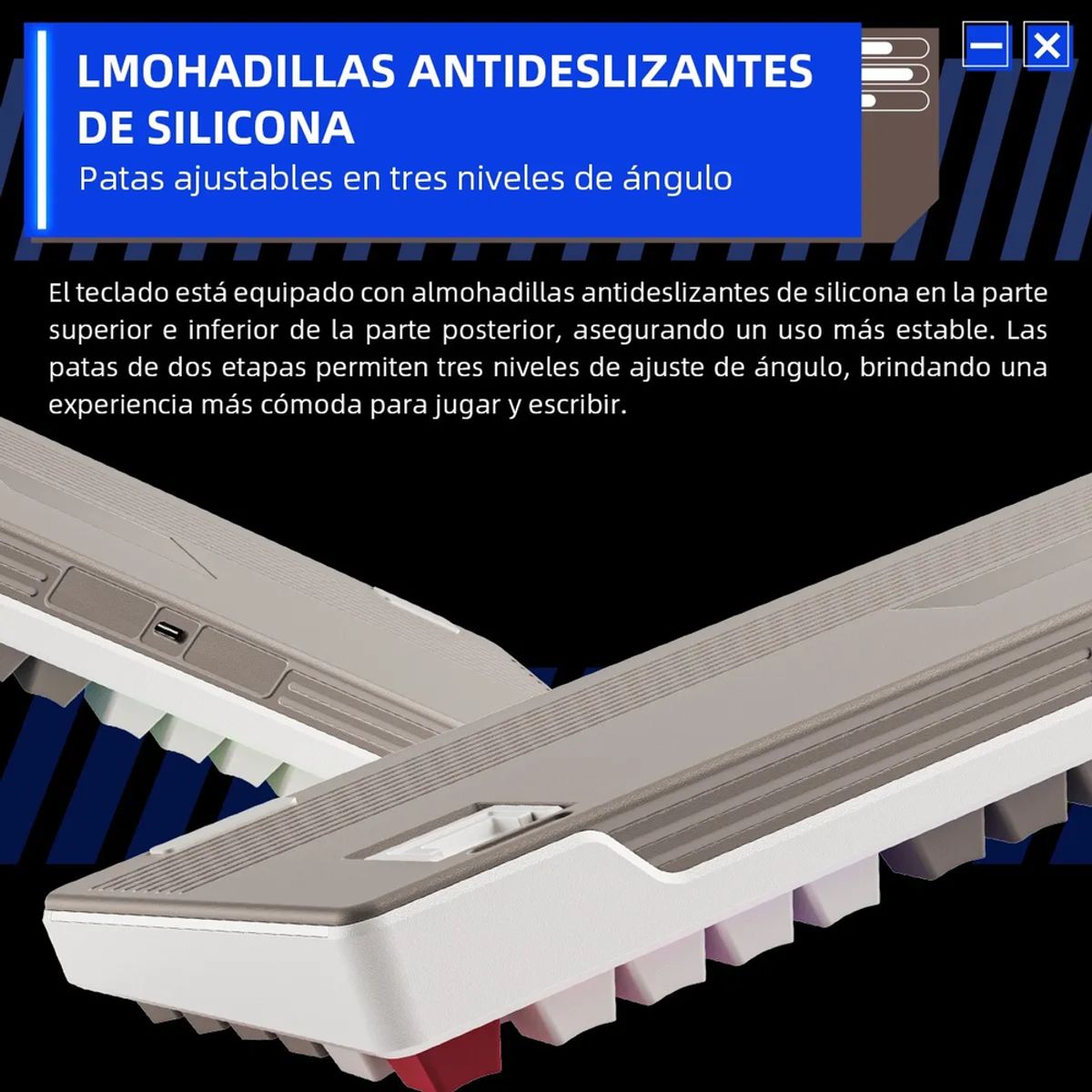 GENERICO - Teclado mecánico thunderobot k98 gasket rgb hot swap