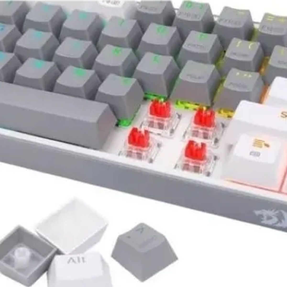 GENERICO - Teclado bluetooth redragon fizz pro k616 rgb sw red