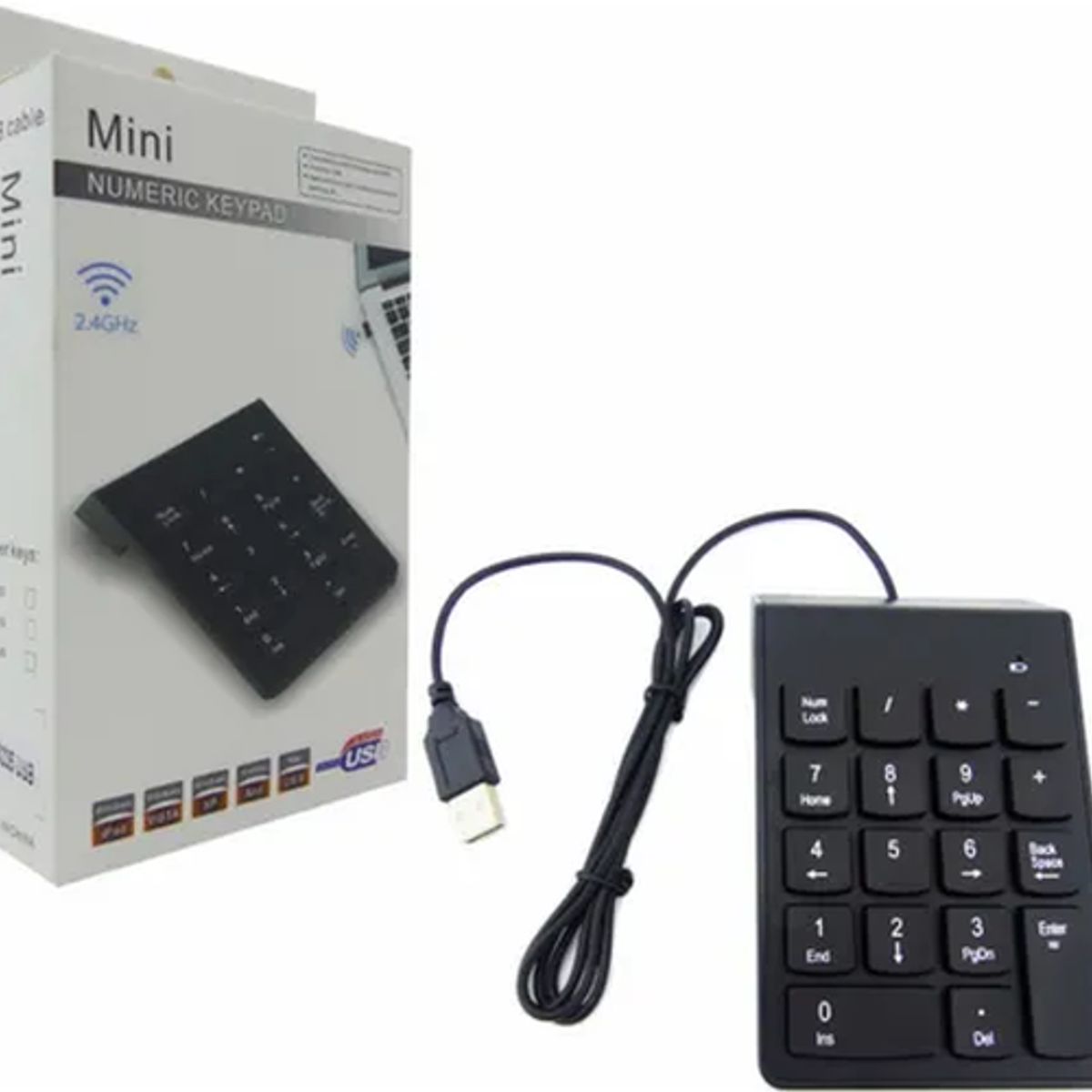 GENERICO - Teclado mini numérico usb pc notebook