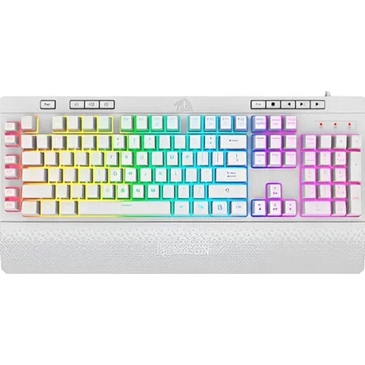 GENERICO - Teclado gamer redragon shiva k512w rgb blanco