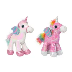 TOPSOC - Peluche de unicornio con Lentejuelas 30 cm