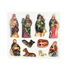 GENERICO - Set de 10 figuras para nacimiento 18.5*22cm