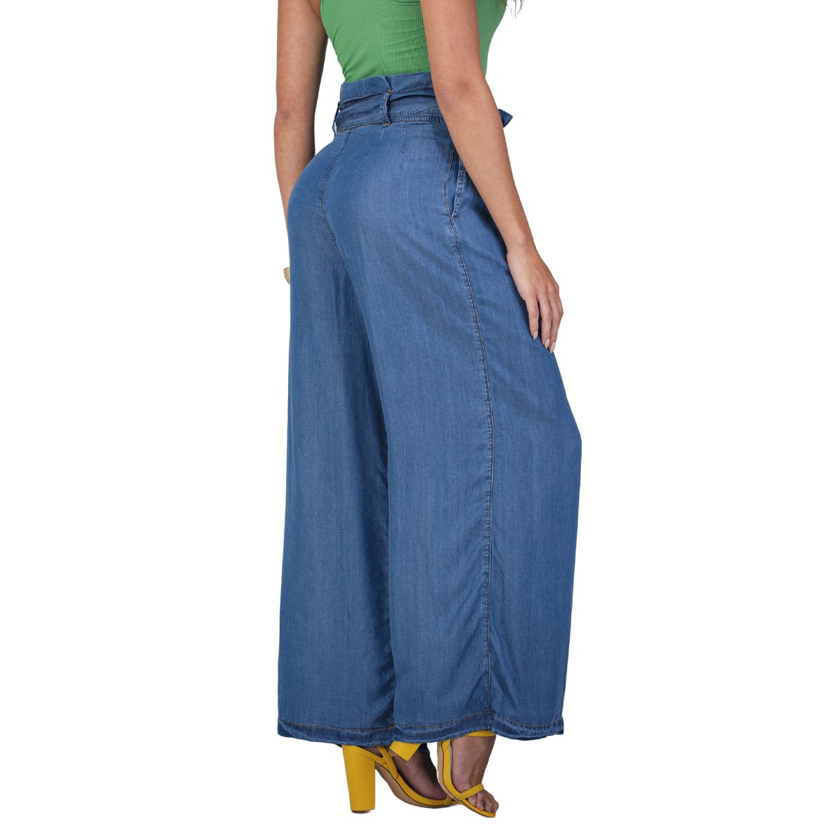 TRUCCOS JEANS - Pantalón Palazzo Mujer Azul en Lyocell  Calidad Colombiana T29107096