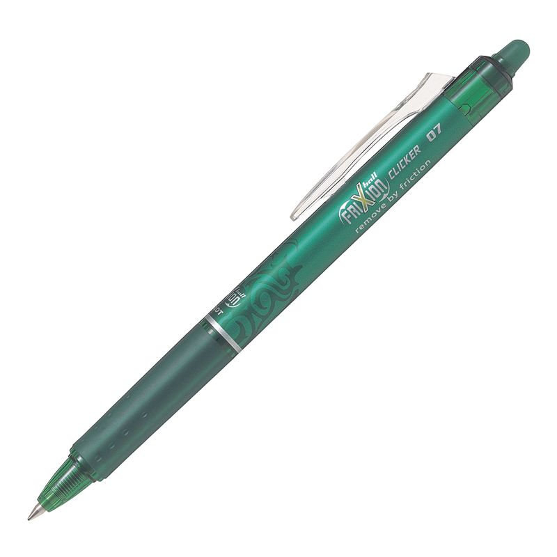 PILOT - Lápiz Gel Frixion Clicker 07mm Verde Pilot