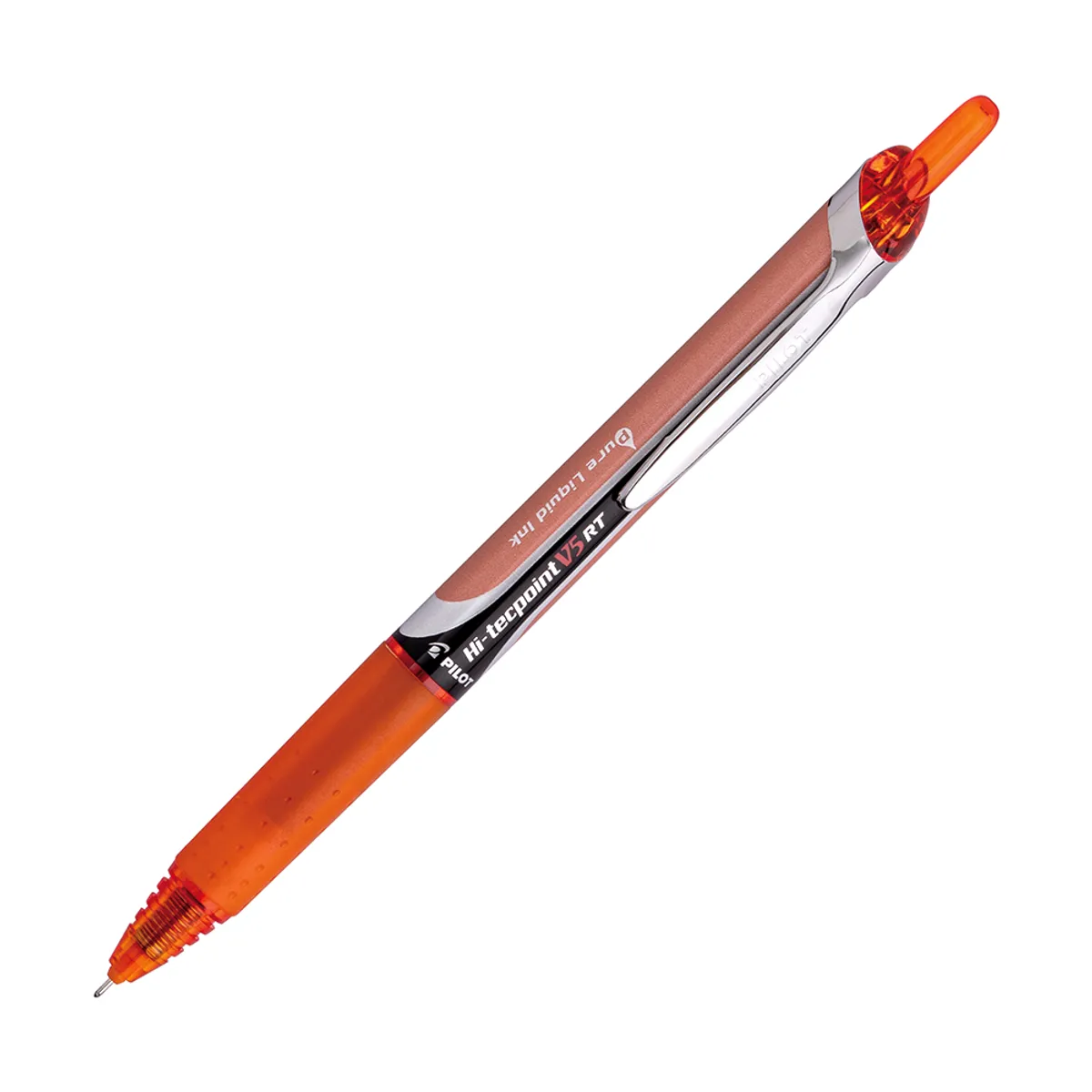 PILOT - Lápiz Tinta Retráctil Hi-Tecpoint Grip 05mm Naranjo Pilot