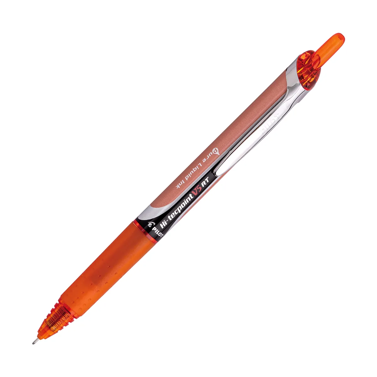 PILOT - Lápiz Tinta Retráctil Hi-Tecpoint Grip 05mm Naranjo Pilot