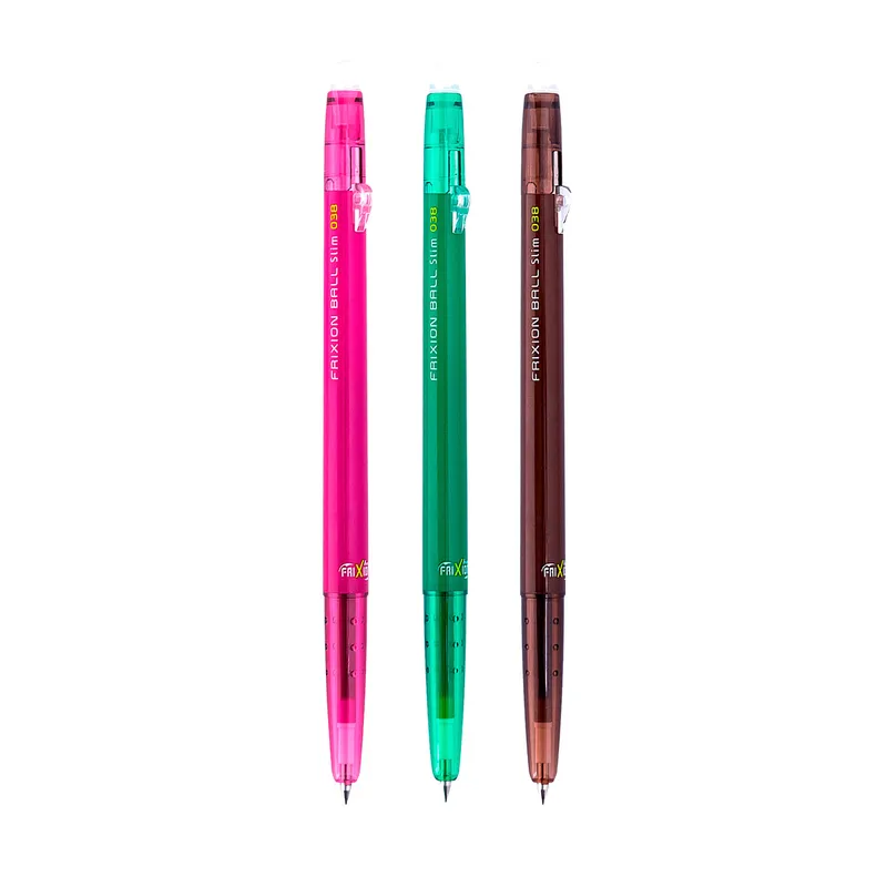 PILOT - Set 3 Lápiz Gel Frixion Slim 038mm S6 Pilot