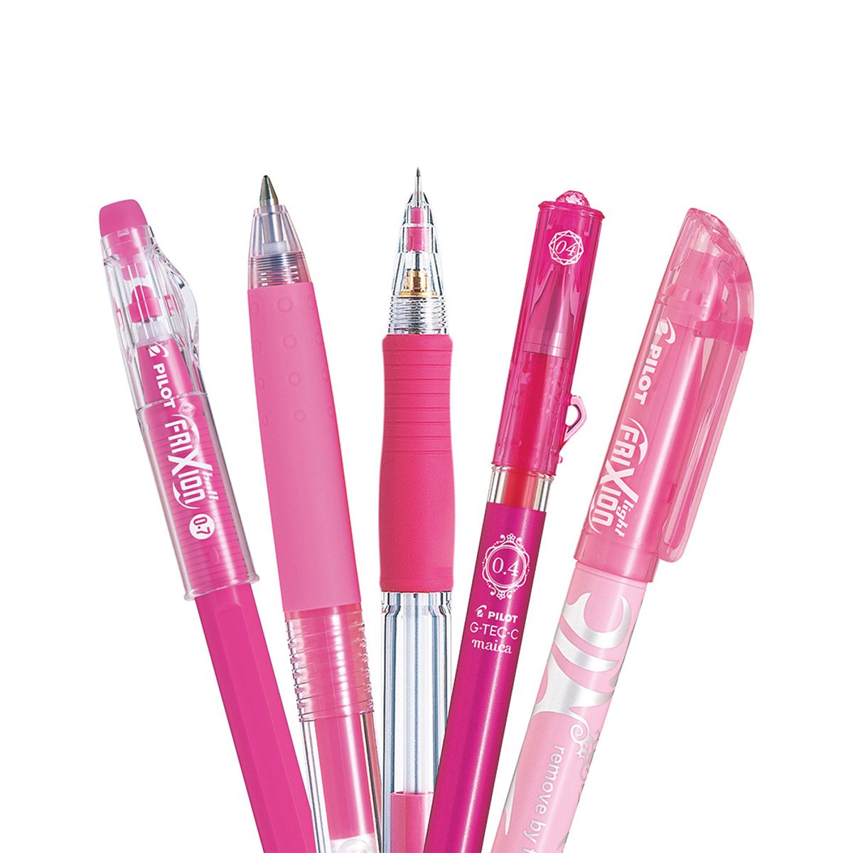 PILOT - Set 5 Lápiz Rosado Surtido Pilot