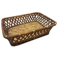 BRIC - Canasto O Bandeja De Mimbre 35x25x10