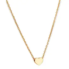 ELBAULDEJUMA - Cadena Corazón Golden Minimalista Chapada En Oro 18k
