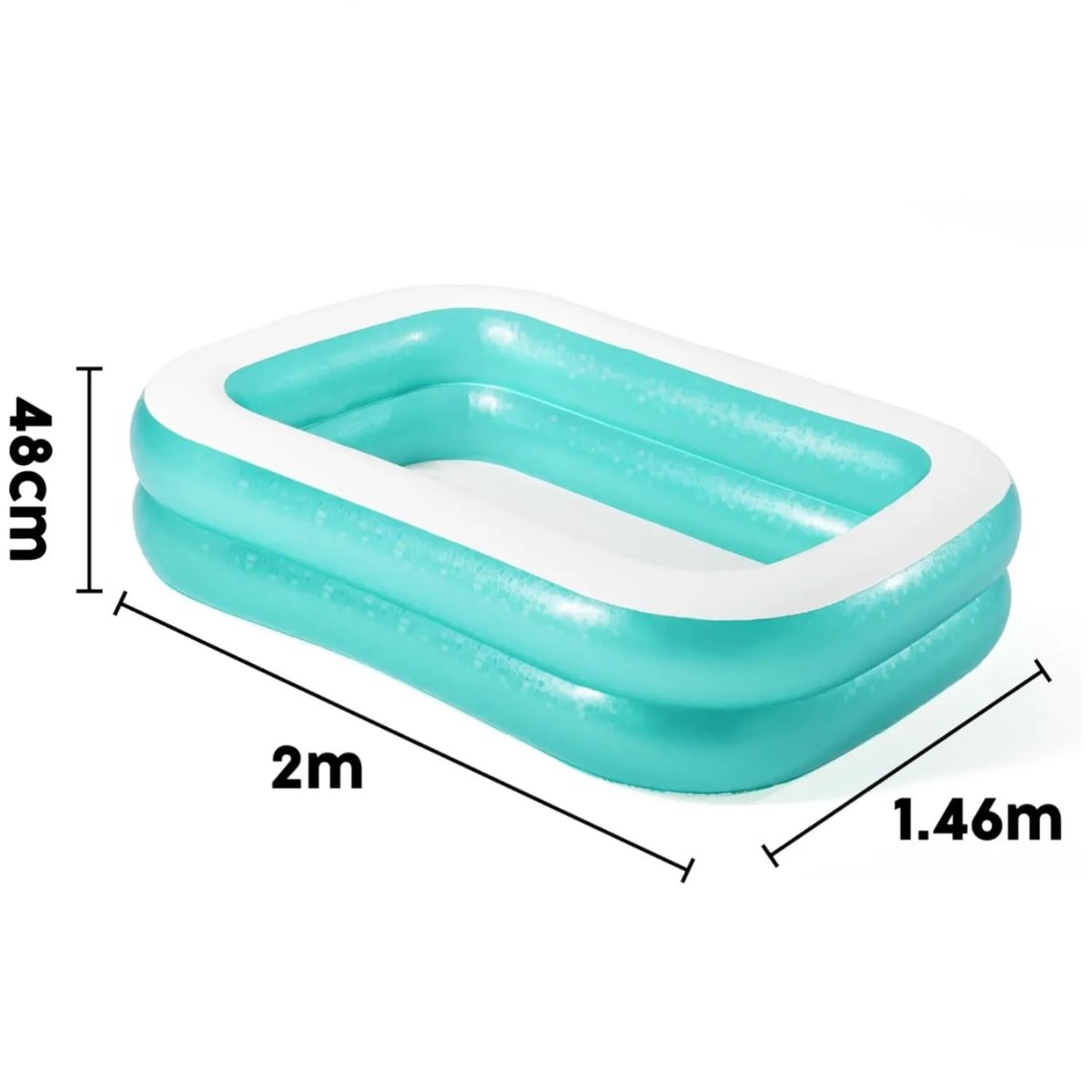 BESTWAY - Piscina Inflable 201x150cm 2 Anillos Bestway 54005 Color Verde