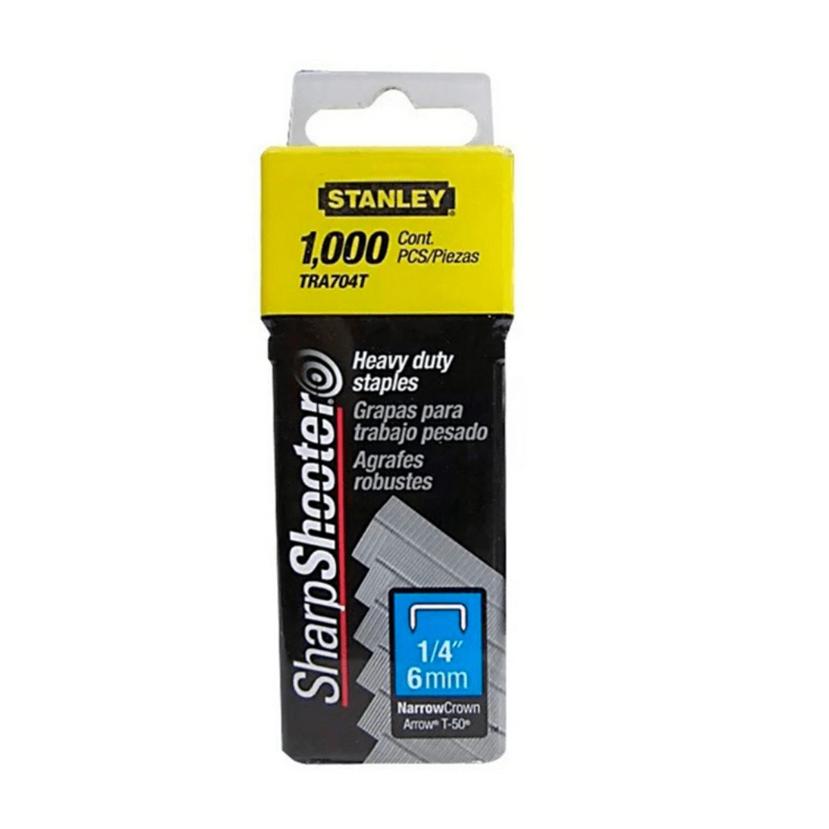 STANLEY - CORCHETE STANLEY TRA-704 un cuarto pulg CAJA