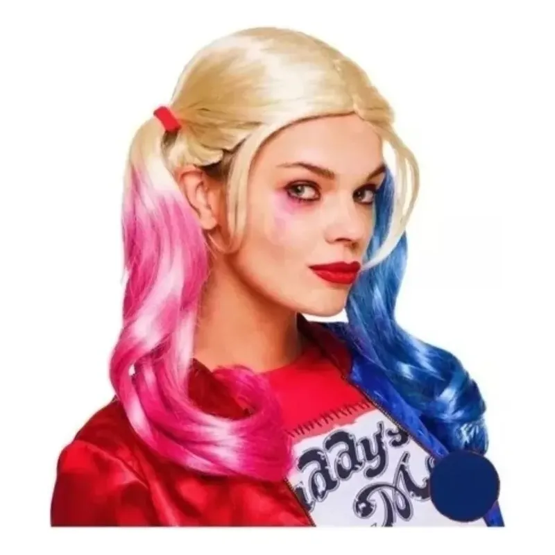 GENERICO - PELUCA PARA DISFRAZ HARLEY QUINN