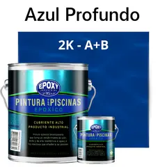 EPOXY - Pintura Epóxica 2K para Piscinas-2K A+B- GALON-AZUL PROFUNDO