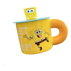 GENERICO - Taza Tazon Mug Bob Esponja + Tapa