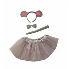 GENERICO - DISFRAZ DE ANIMALES CON TUTU 30CM LARGO RATONCITA