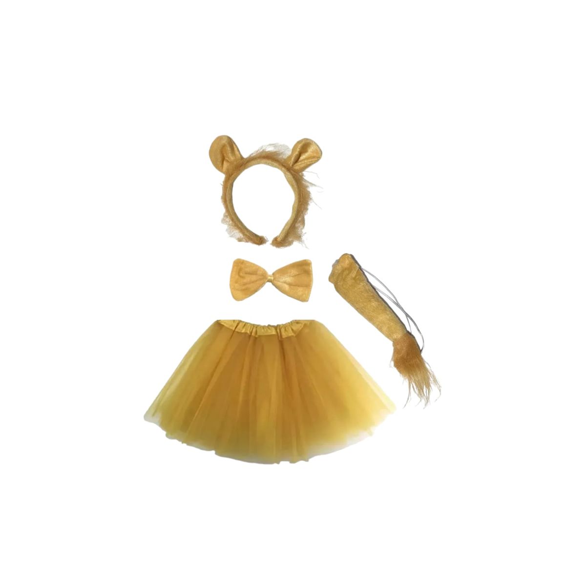 GENERICO - DISFRAZ DE ANIMALES CON TUTU 30CM LARGO LEON
