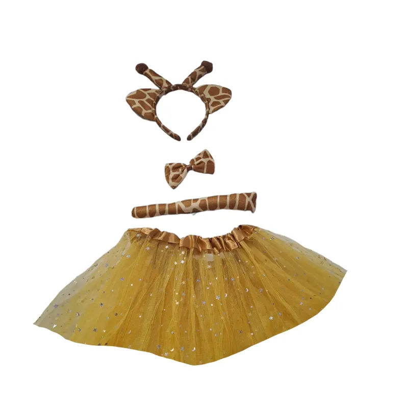 GENERICO - DISFRAZ DE ANIMALES CON TUTU 30CM LARGO JIRAFA
