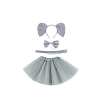 DISFRAZ DE ANIMALES CON TUTU 30CM LARGO ELEFANTE