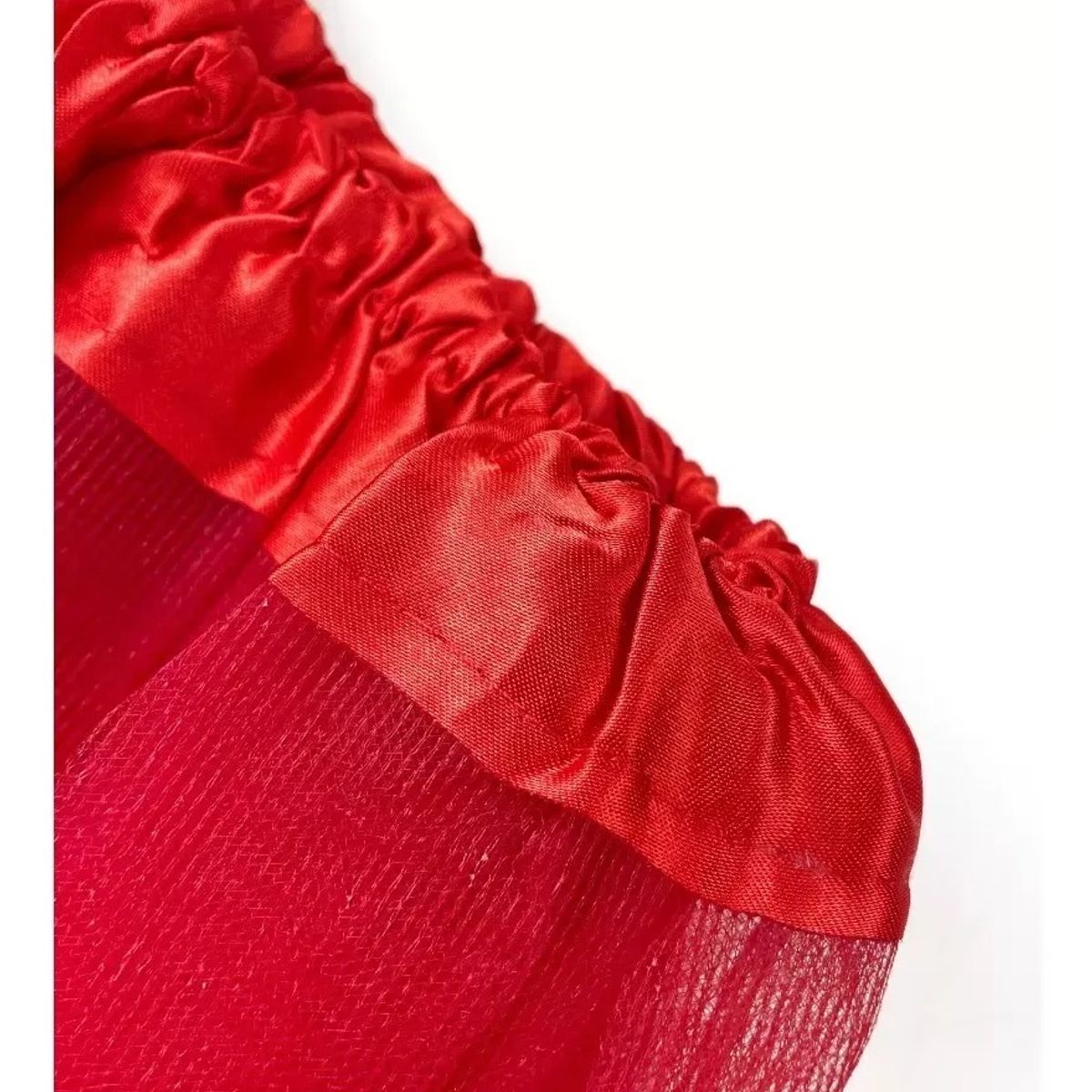 GENERICO - TUTU CON BRILLO ROJO DE NIÑAS 30CM DE LARGO