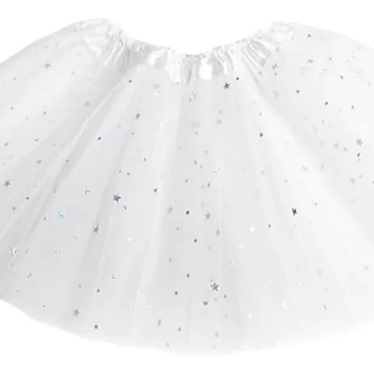 GENERICO - TUTU CON BRILLO BLANCO DE NIÑAS 30CM DE LARGO