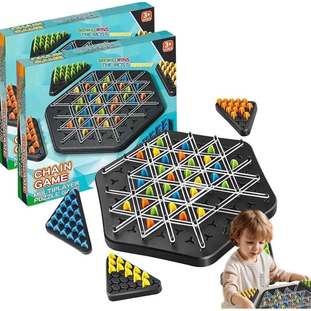 GENERICO - Ajedrez Triangulo Juego De Mesa Juego De Estrategia