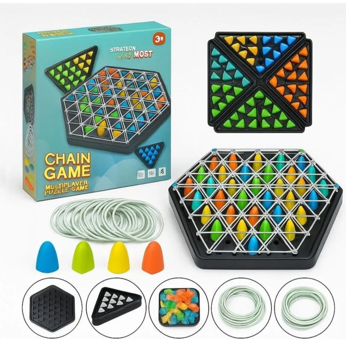 GENERICO - Ajedrez Triangulo Juego De Mesa Juego De Estrategia