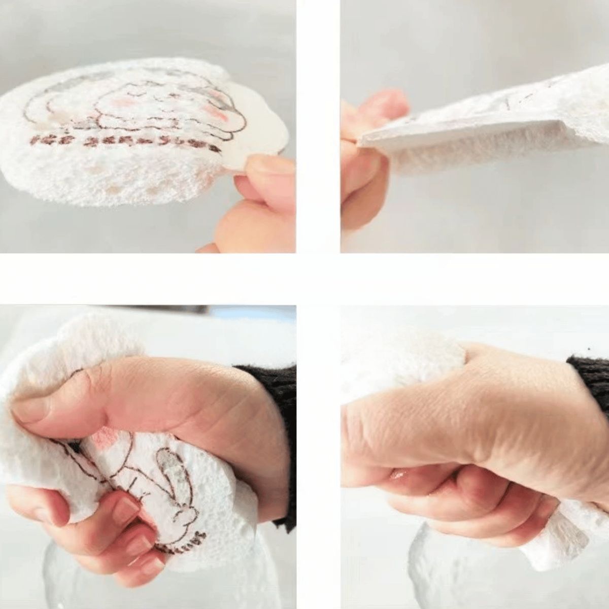 HOMESTAR - Pack de 4 Esponja para Loza Cocina Bano