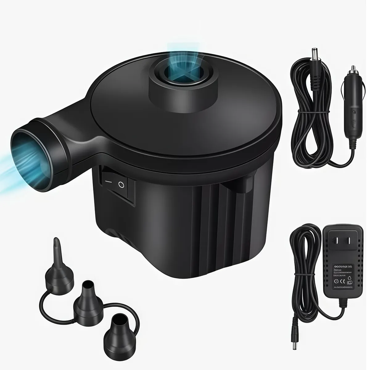 OASIS - Nflador Bomba Aire Eléctrico Para Usar En Casa Y Auto