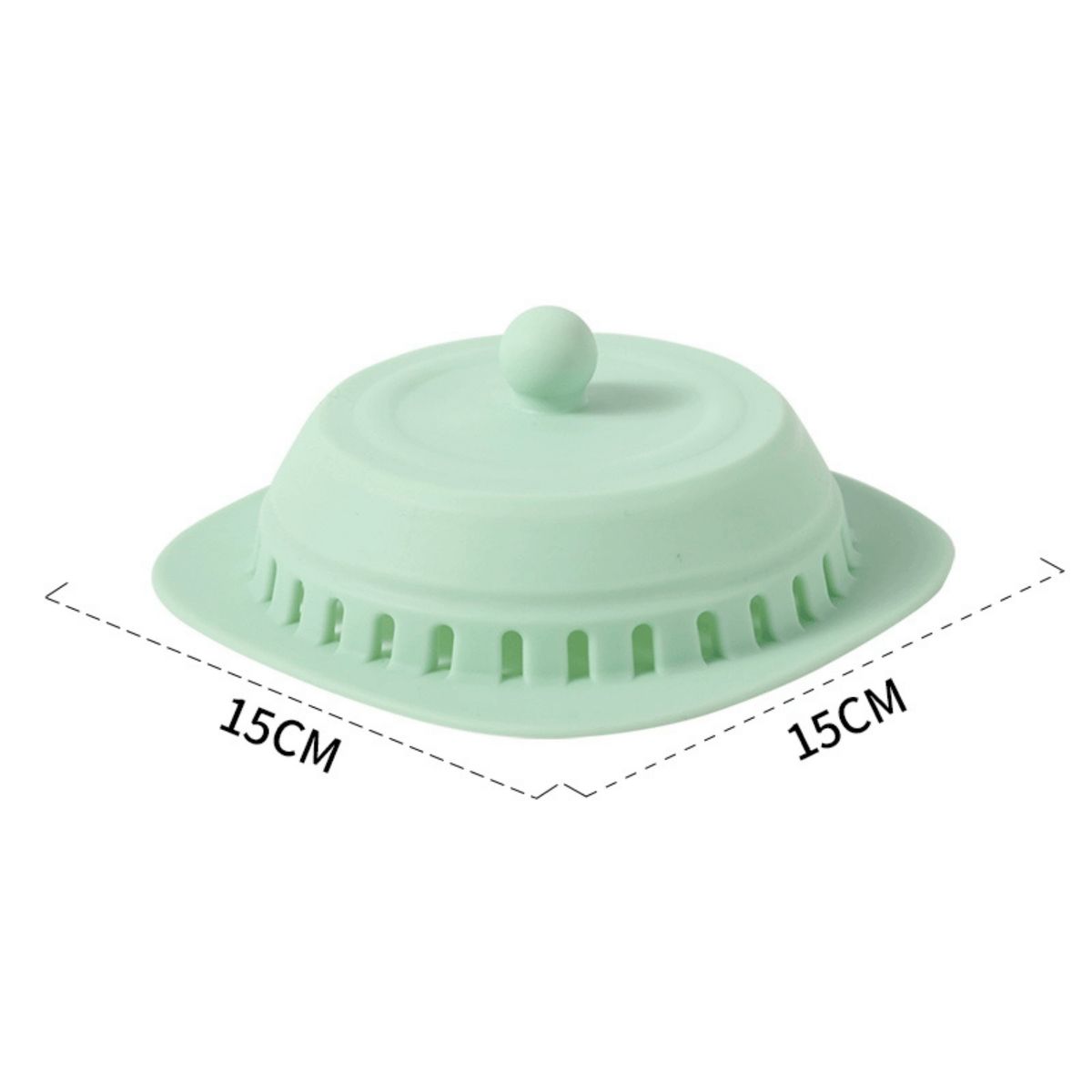 HOMESTAR - Tapa filtro de drenaje silicona teal 15 cm