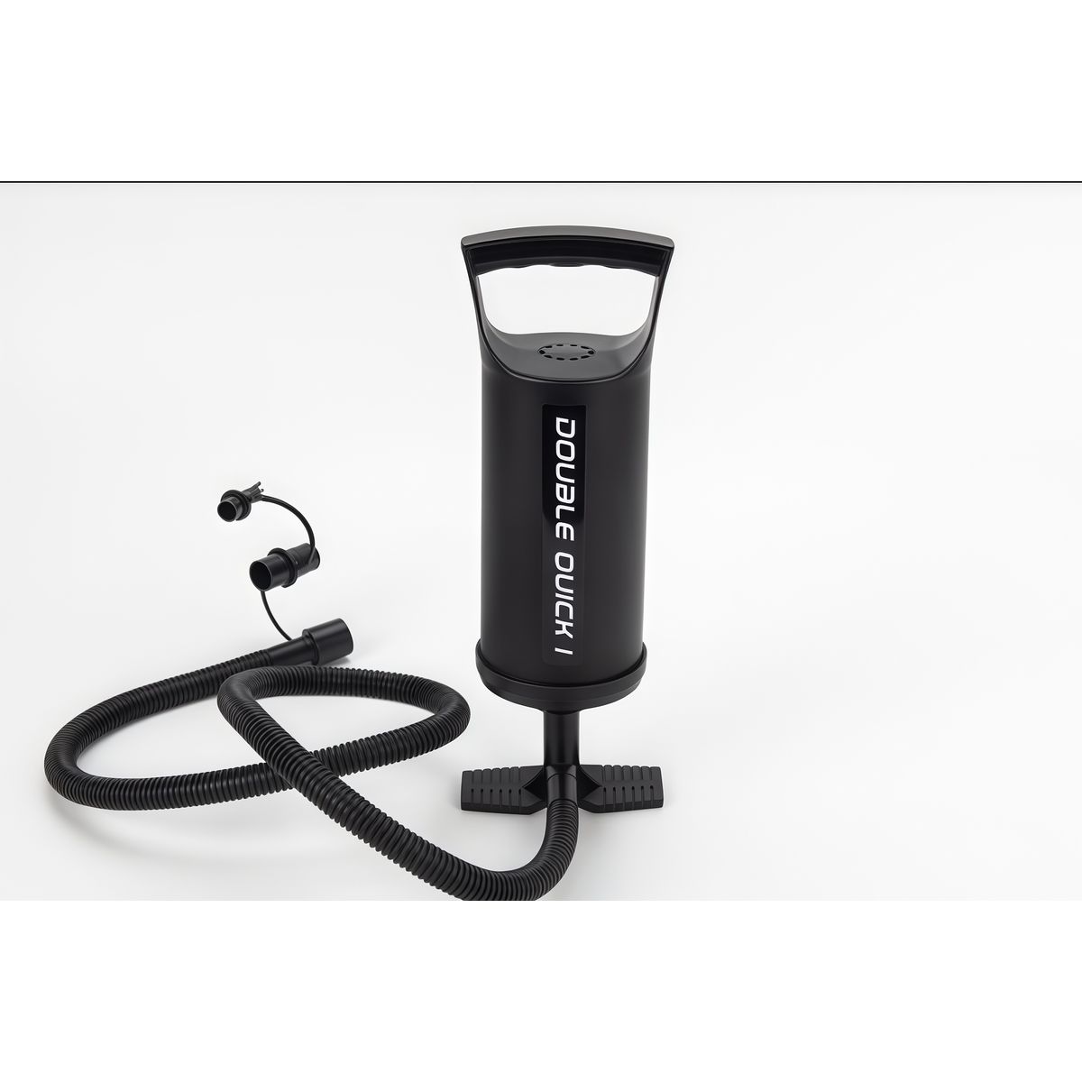 OASIS - Bomba Inflable Manual Inflable Double Quick Negro