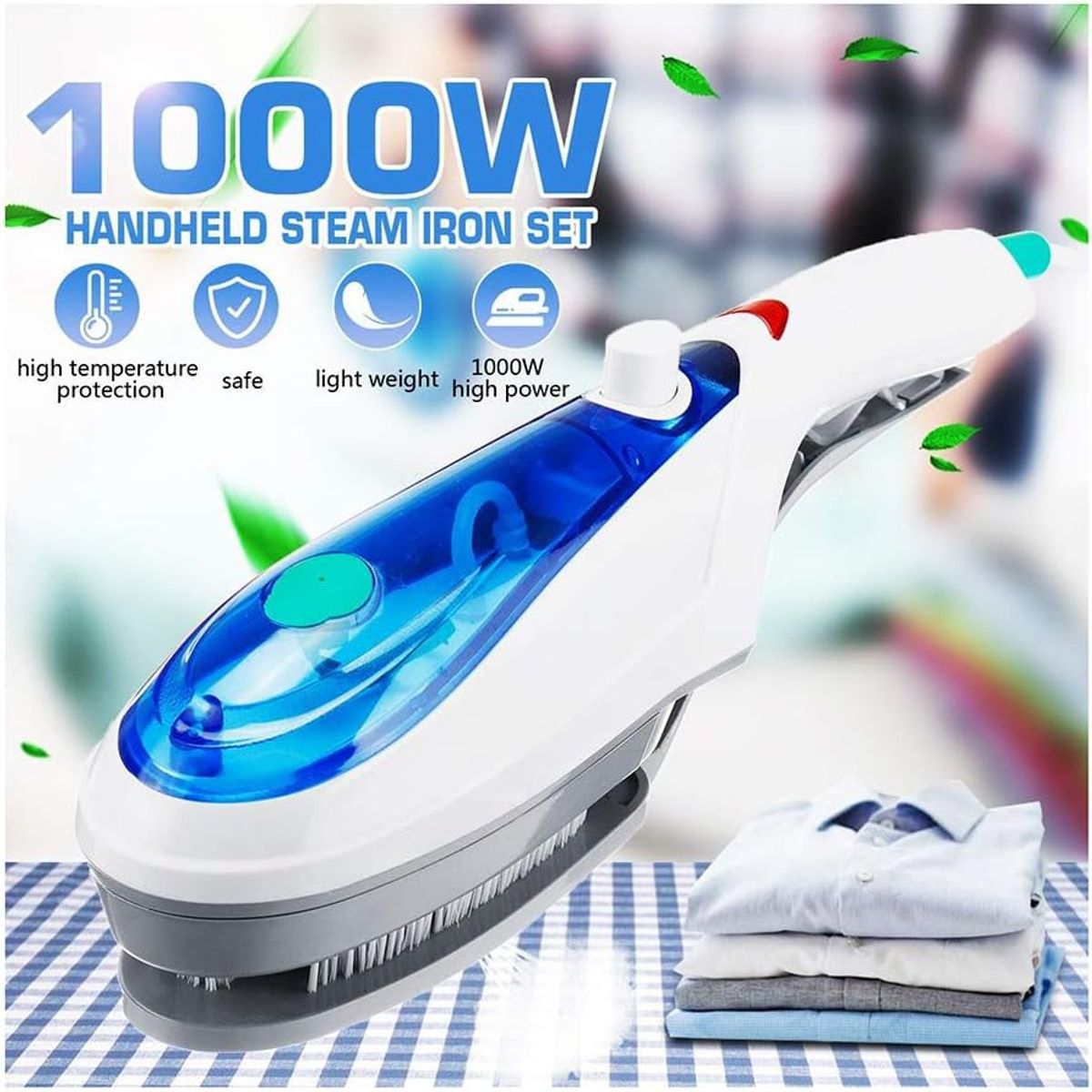 PLANCHA A VAPOR PORTÁTIL MANUAL 1000W PARA ROPA Y VIAJES, marca MOVI - Foto 2