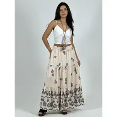 ENIGMATICA BOUTIQUE - Falda Seccionada con Vuelo Boho