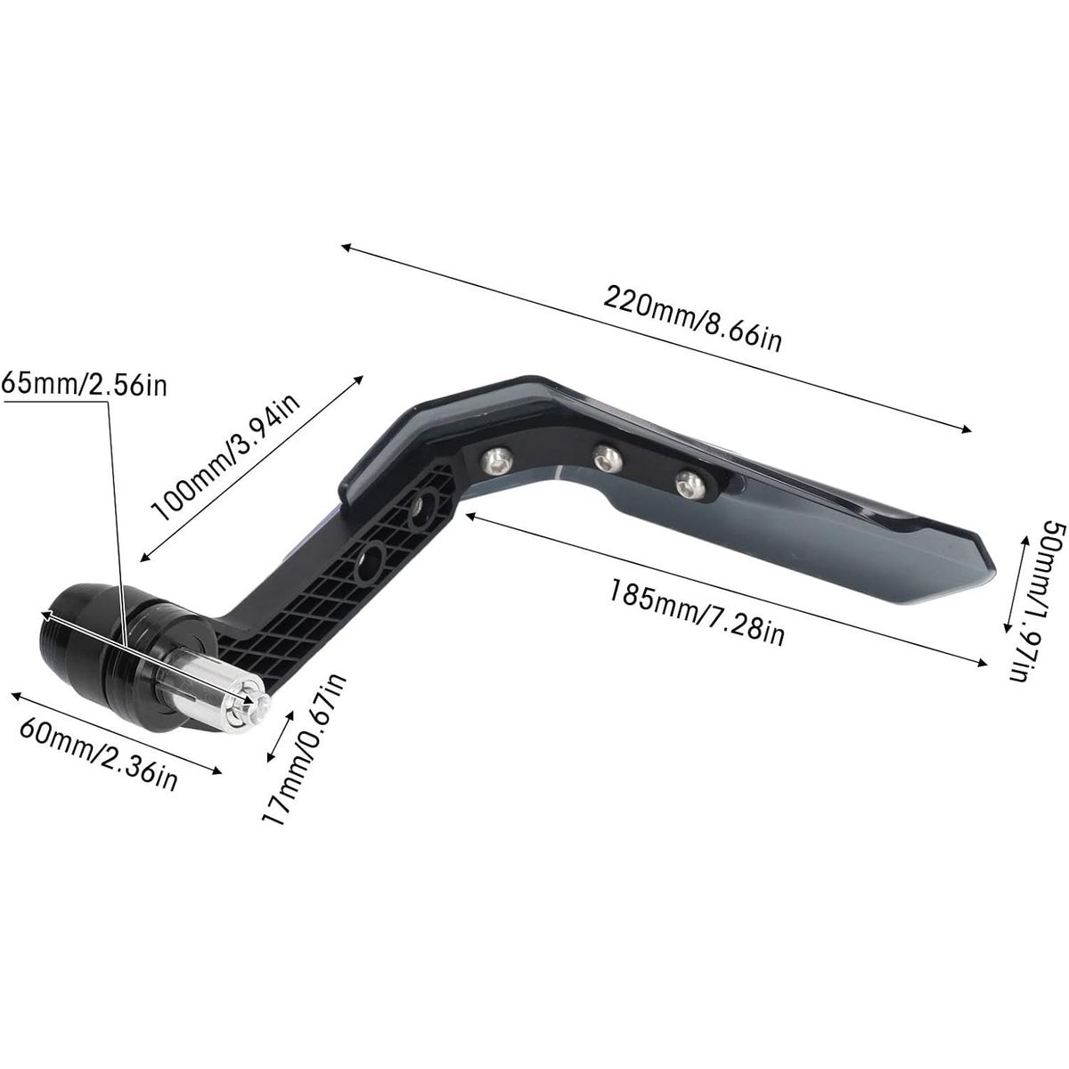 KUANGYE - Protector Manillar Para Moto Universal Protector Mano Viento