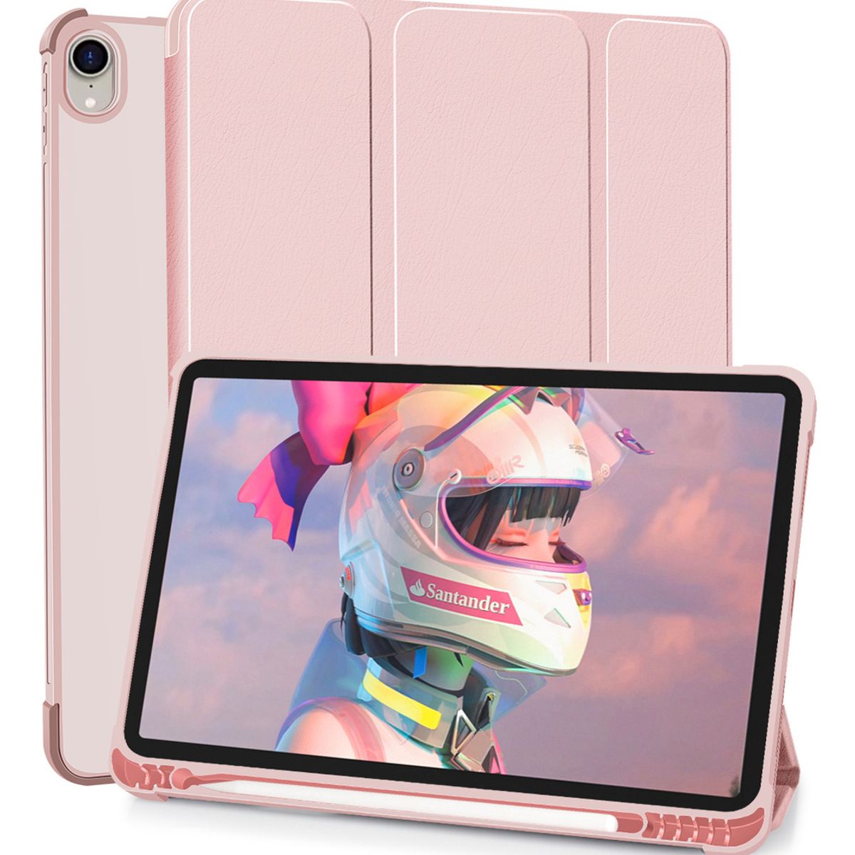 SUPERCENTER - Carcasa Smart Cover Para iPad 10.9 +ranura Pencil Rosa
