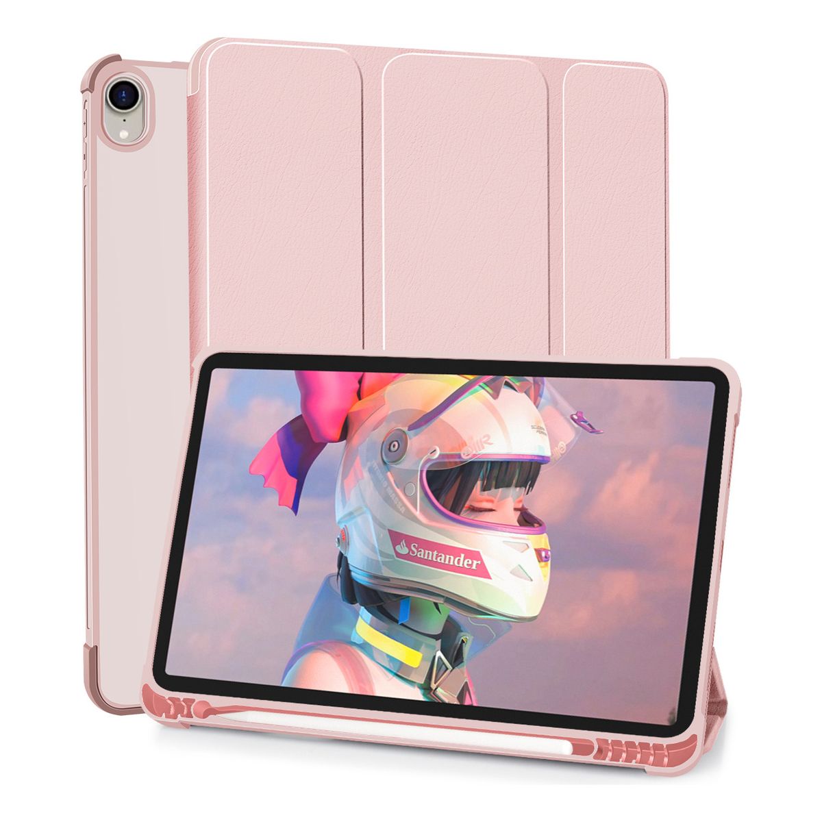 SUPERCENTER - Carcasa Smart Cover Para iPad 10.9 +ranura Pencil Rosa
