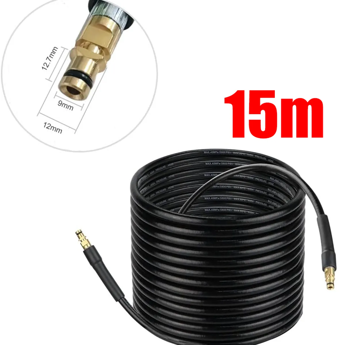 KUANGYE - 15mts Manguera Hidrolavadora Para Karcher K2 A K7