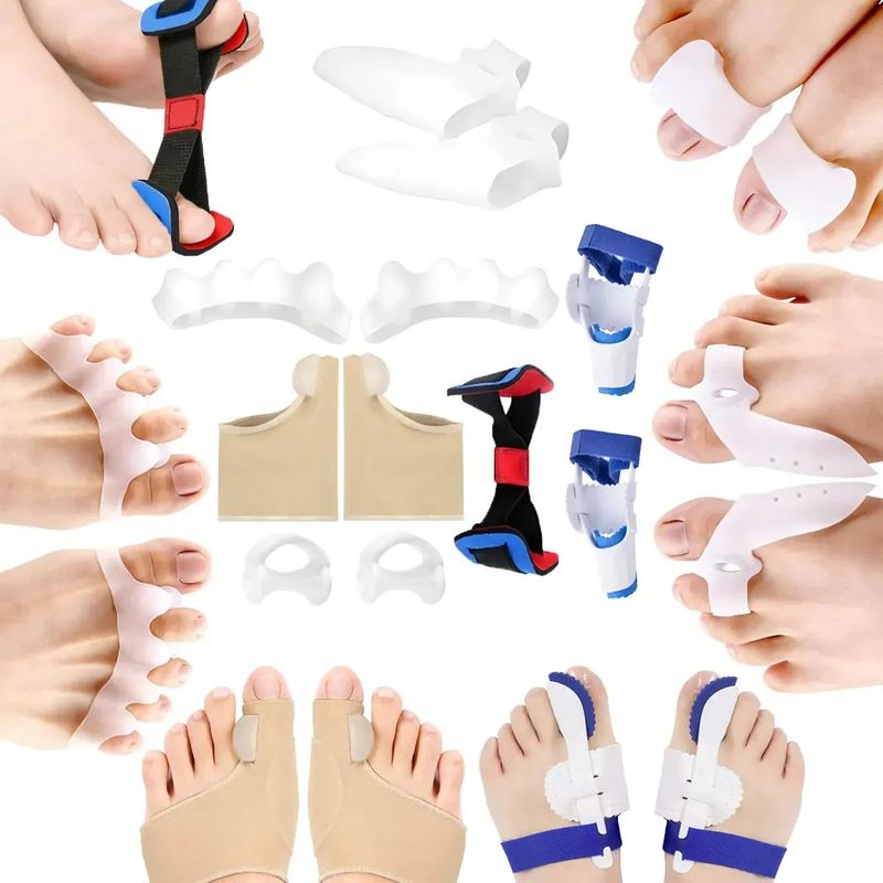 KUANGYE - Kit De Correctores De Juanete Y Protectores 11 Pzas