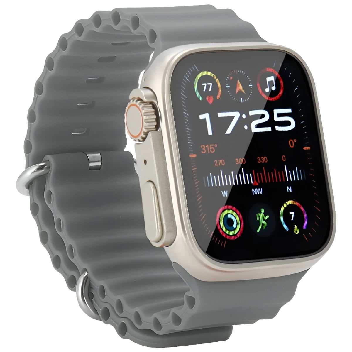 SUPERCENTER - Reloj Inteligente Supercenter C800 Ultra 1.83 Smartwatch Gris
