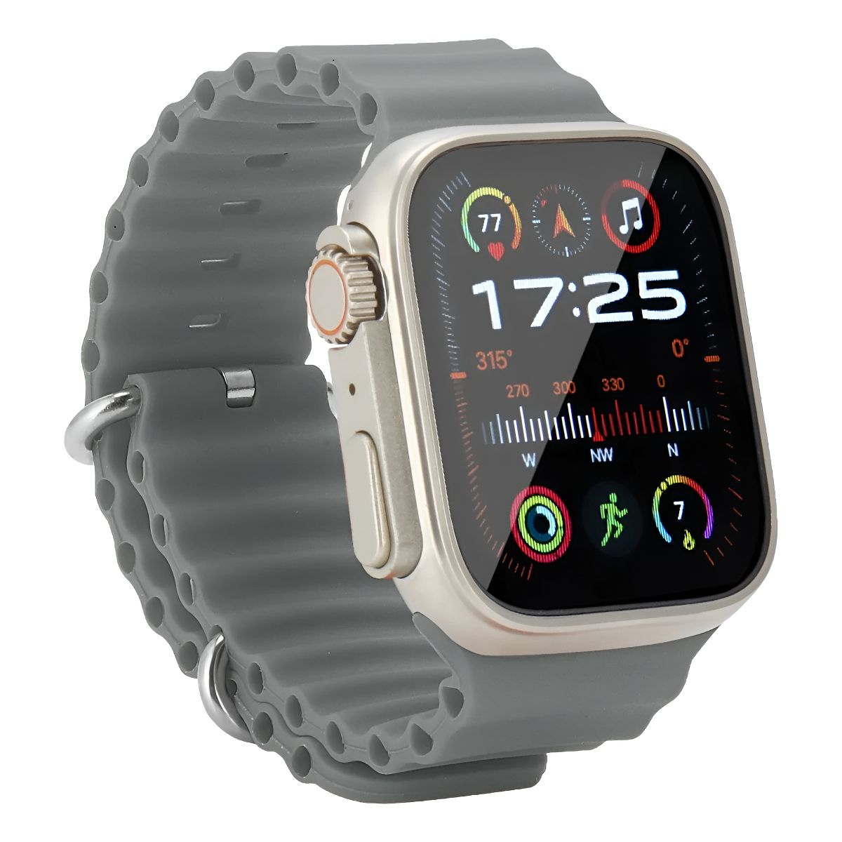 SUPERCENTER - Reloj Inteligente Supercenter C800 Ultra 1.83 Smartwatch Gris
