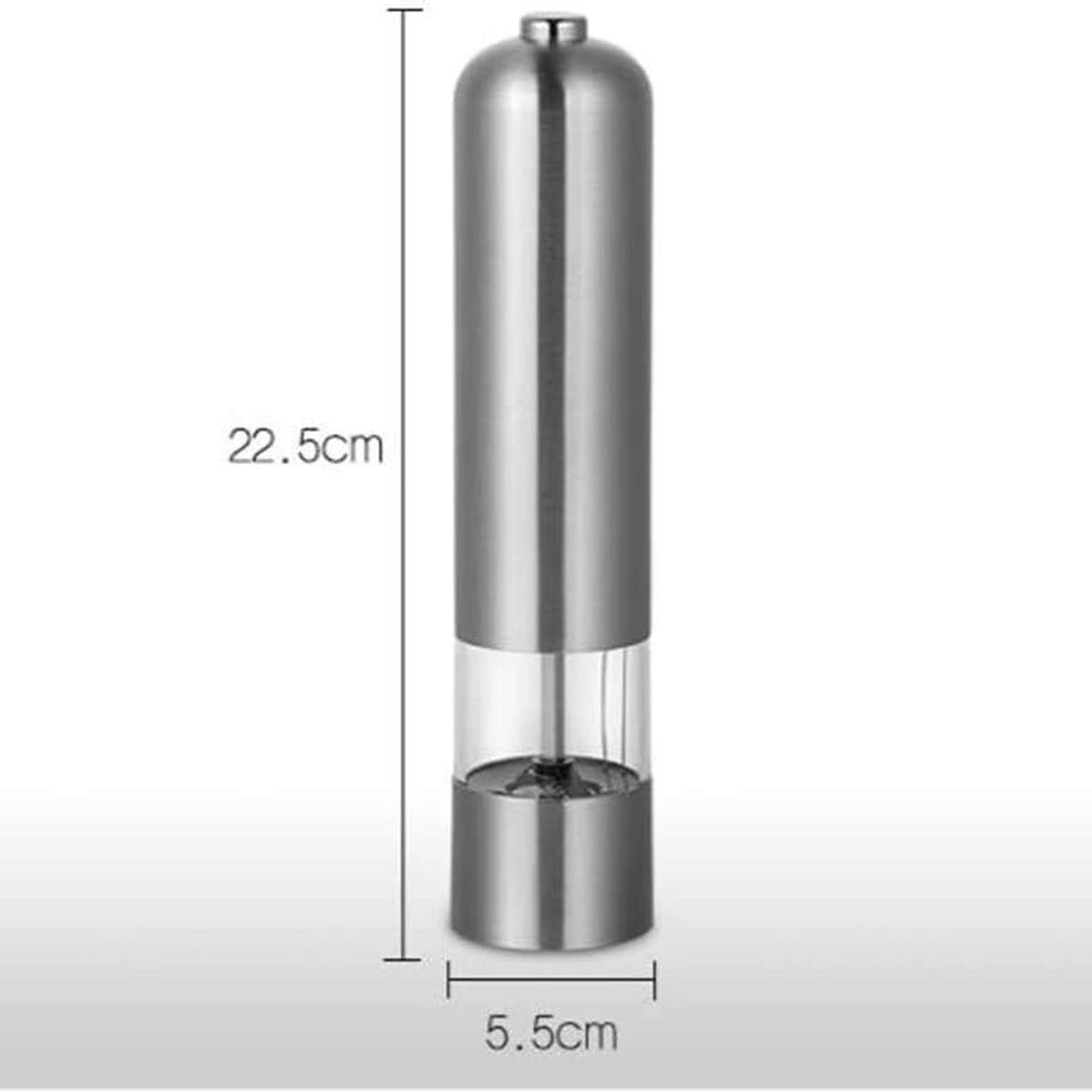 MOVI - MOLINILLO DE PIMIENTA Y ESPECIAS EN ACERO INOXIDABLE