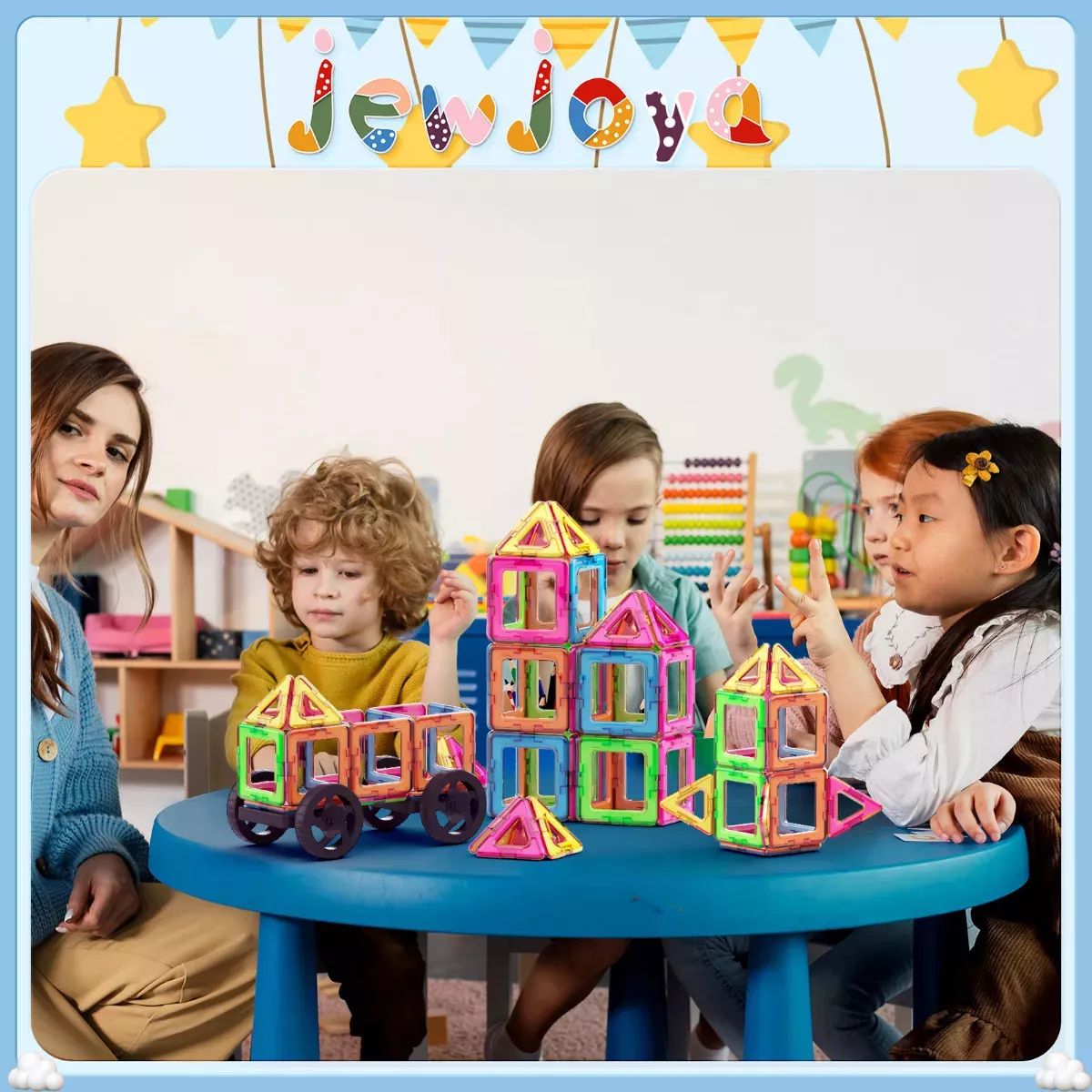 COZYNOOK - Set De Bloques Magnéticos Construcción 60pcs Con Caja