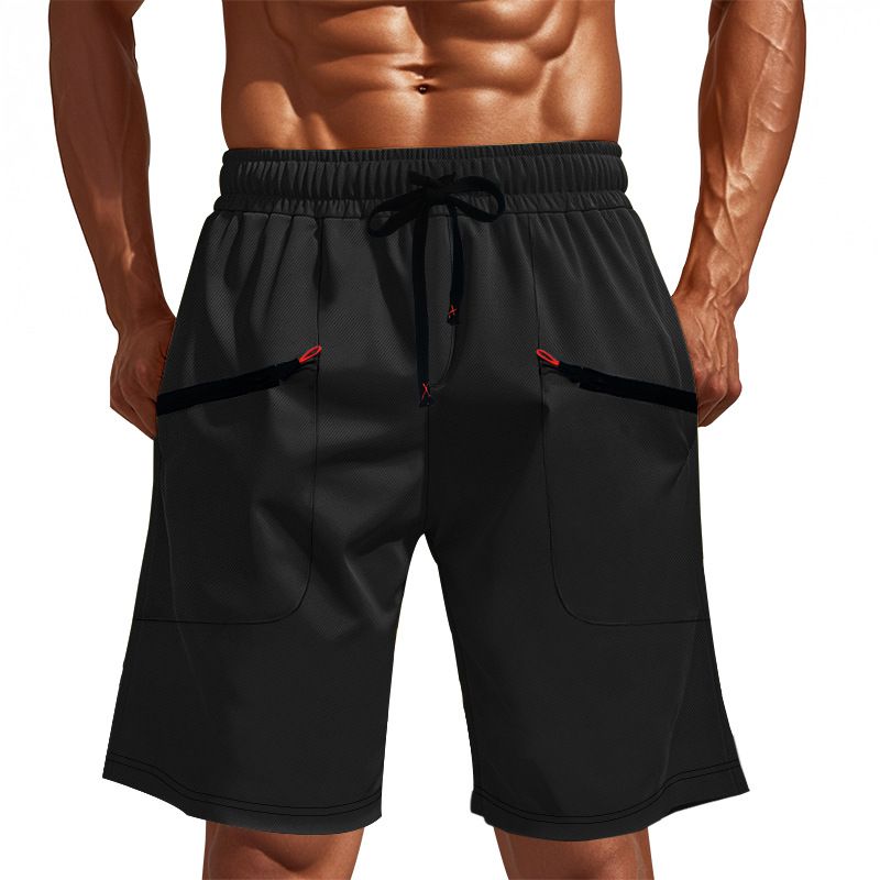 TIOZONEY - pantalones cortos de verano con bolsillos - Negro