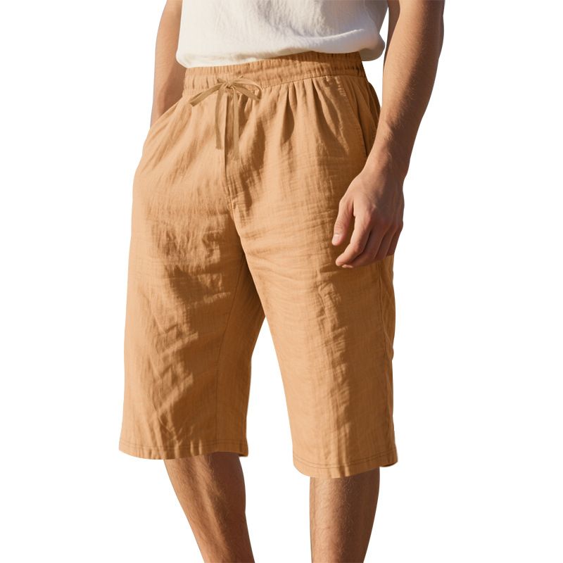 TIOZONEY - pantalones cortos de verano con bolsillos - Marrón