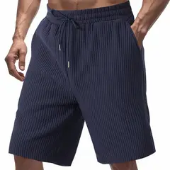 TIOZONEY - Pantalones cortos casuales ligeros - Azul