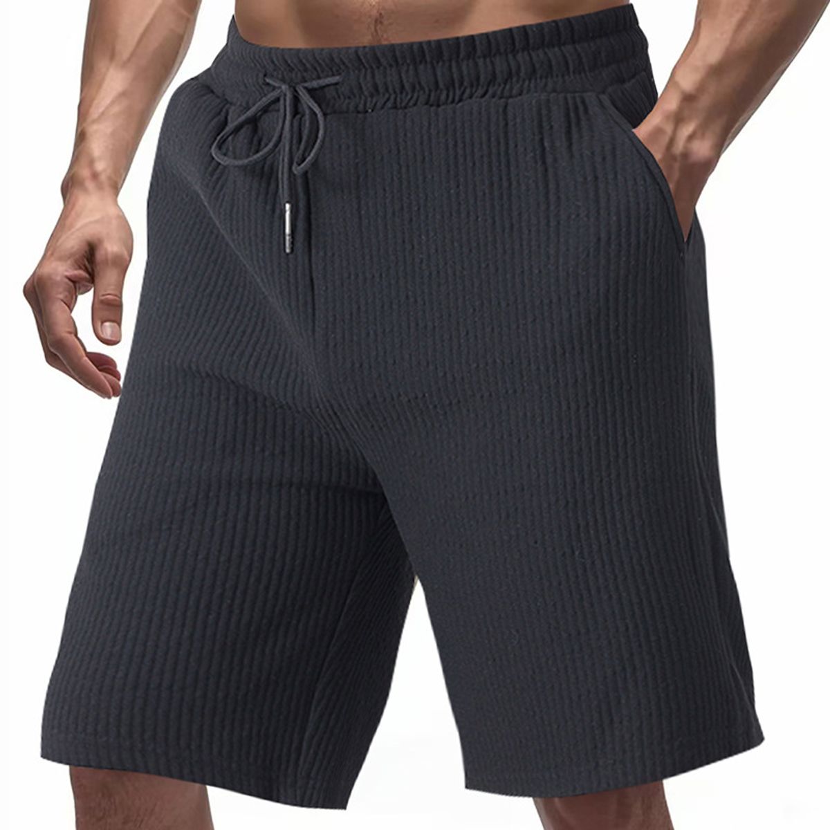 TIOZONEY - pantalones cortos de verano con bolsillos - Negro
