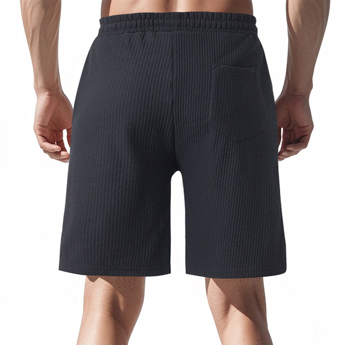 TIOZONEY - pantalones cortos de verano con bolsillos - Negro